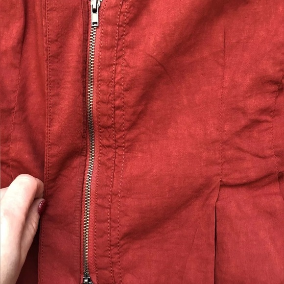 Eileen Fisher Italian Linen Blend Peplum Jacket | XS - Picture 7 of 11